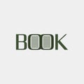 Book conceptual typography vector logo design.ÃÂ  Book wordmark logo design. Publishing,ÃÂ  bookstore concept vector design.